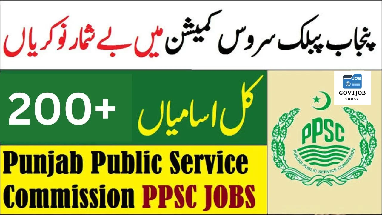 PPSC Jobs 2024-govtjobtoday.com