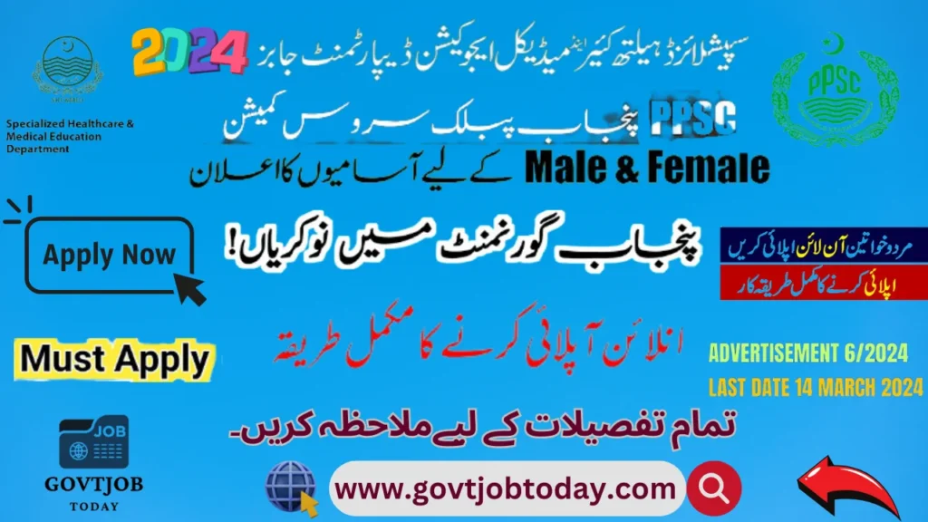 Primary and Secondary Healthcare Department Jobs 2024-govtjobtoday.com