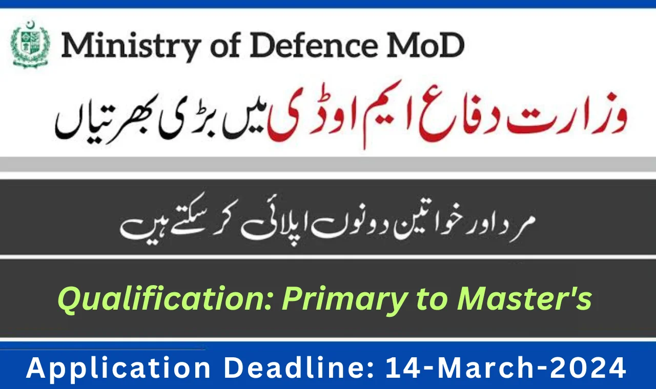 Ministry of Defence Jobs 2024-govtjobtoday