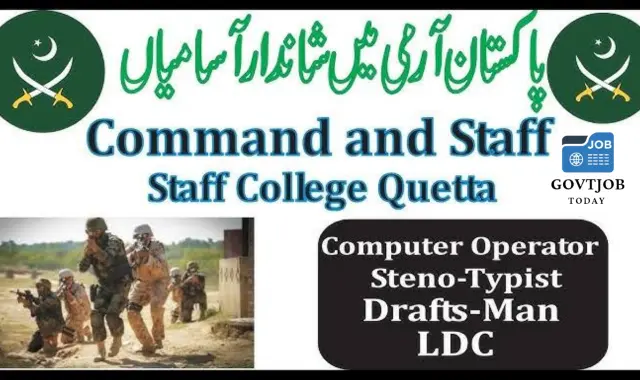Command and Staff College Quetta Jobs 2024-govtjobtoday.com