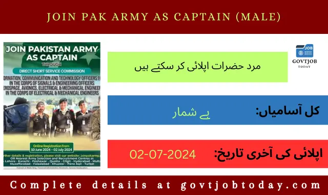 Pakistan Army Jobs 2024-govtjobtoday.com