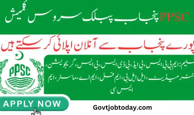 Punjab Public Service Commission PPSC Jobs 2024-govtjobtoday.com