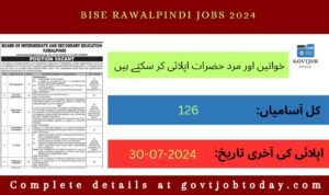 BISE Rawalpindi Jobs 2024-govtjobtoday.com