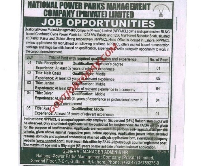 National power parks management company jobs 2024-govtjobtoday.com