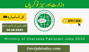 Ministry of Overseas Pakistani Jobs-govtjobtoday.com