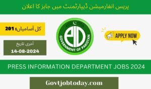 Press Information Department PID Jobs 2024-govtjobtoday.com