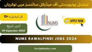 National University of Medical Sciences NUMS Jobs 2024-govtjobtoday.com