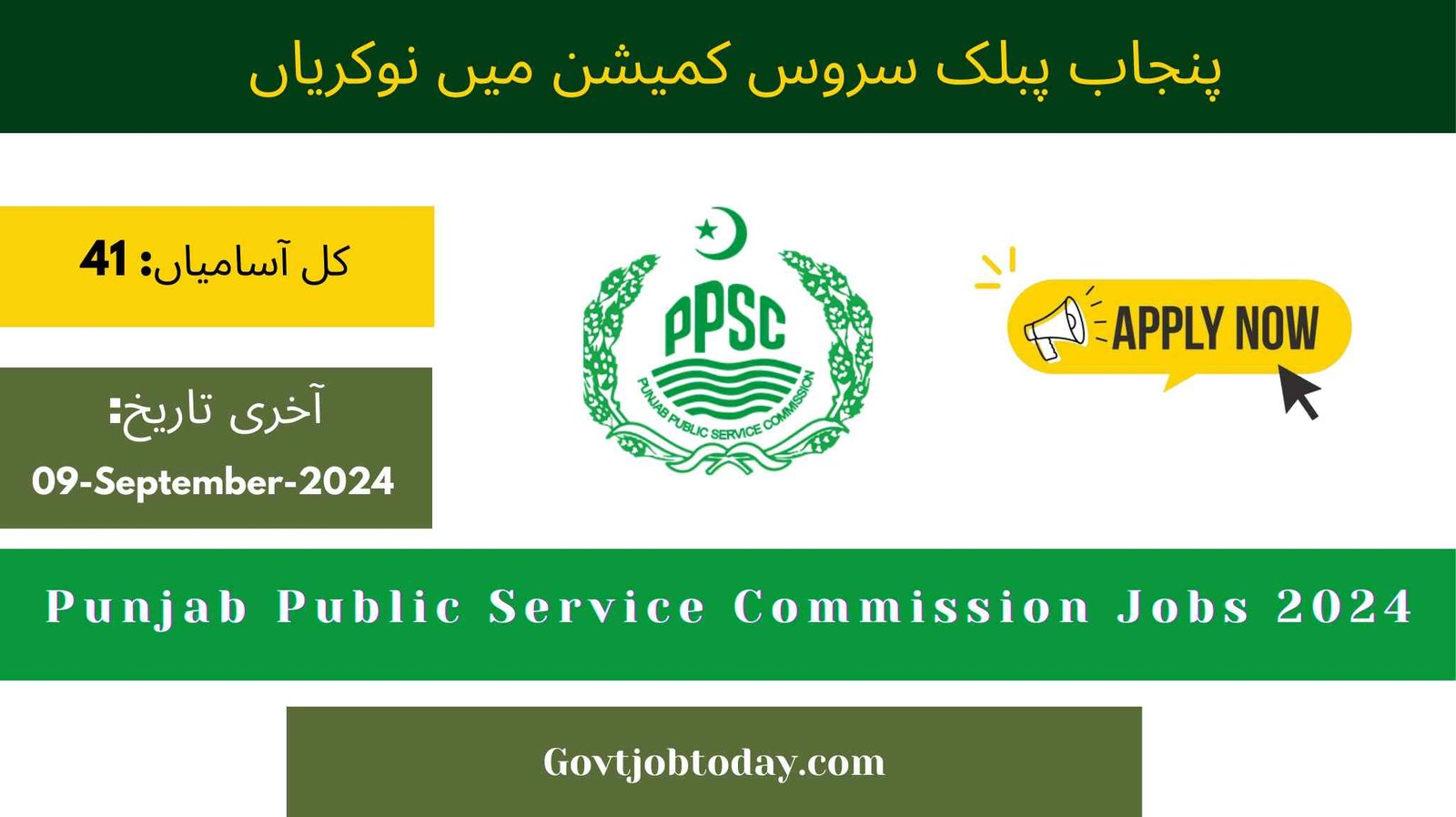 Punjab Public Service Commission Jobs 2024