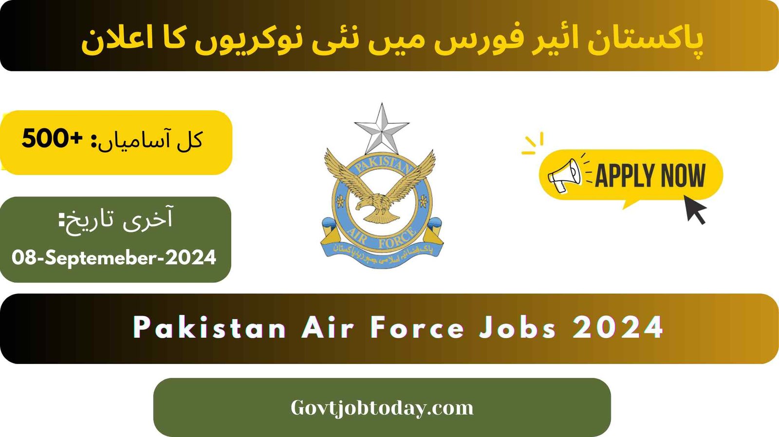 Pakistan Air Force Commissioned Officer PAF Jobs 2024-govtjobtoday.com