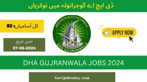 Defence Housing Authority DHA Gujranwala Jobs 2024-govtjobtoday.com