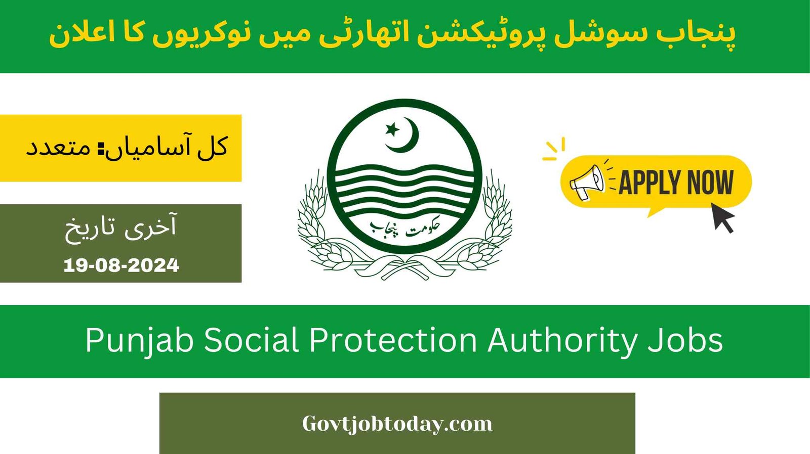 Punjab Social Protection Authority PSPA Jobs 2024-govtjobtoday.com