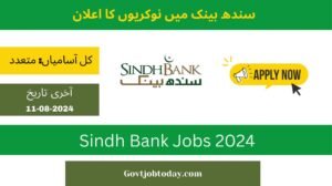 Sindh Bank Jobs 2024-govtjobtoday.com