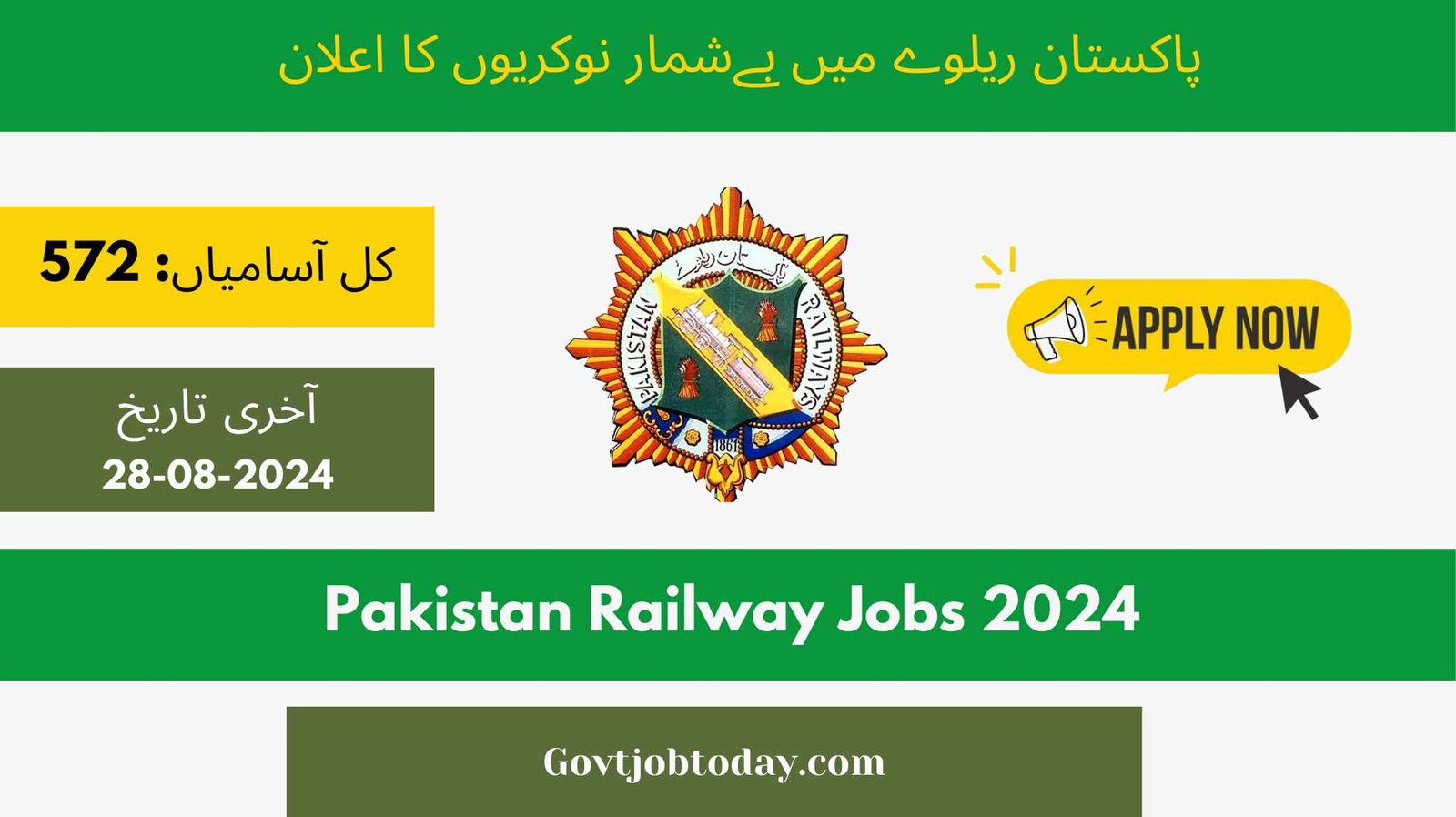 Pakistan Railways Jobs 2024-govtjobtoday.com