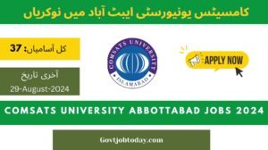 COMSATS University Jobs 2024-govtjobtoday.com