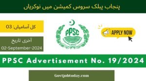 PPSC Jobs 2024-govtjobtoday.com