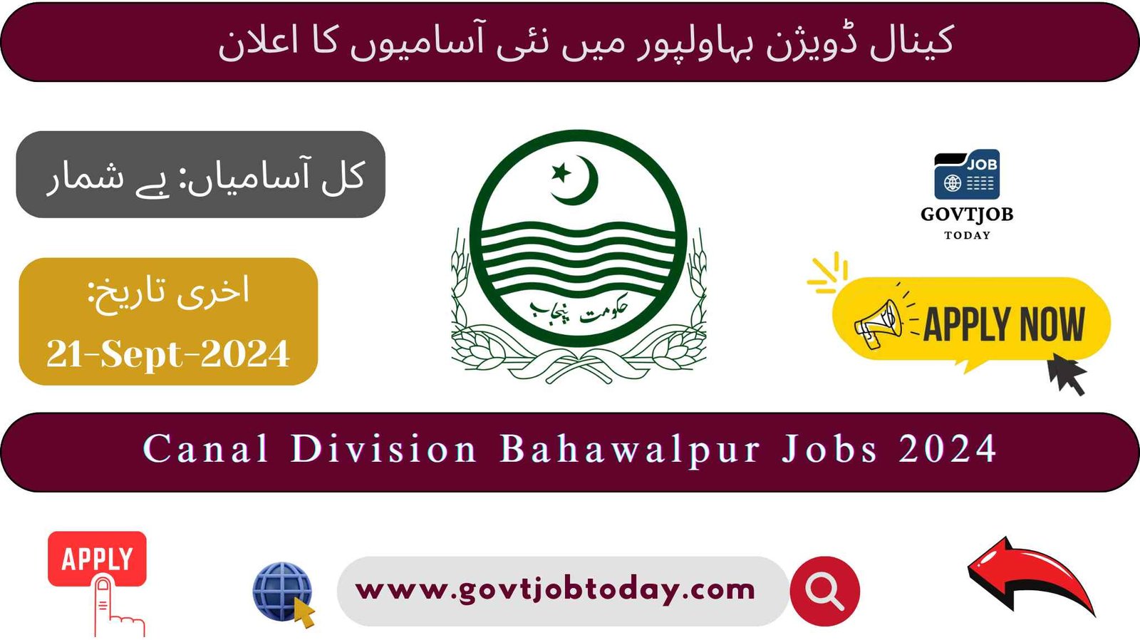 Canal Division Bahawalpur Jobs 2024-govtjobtoday.com