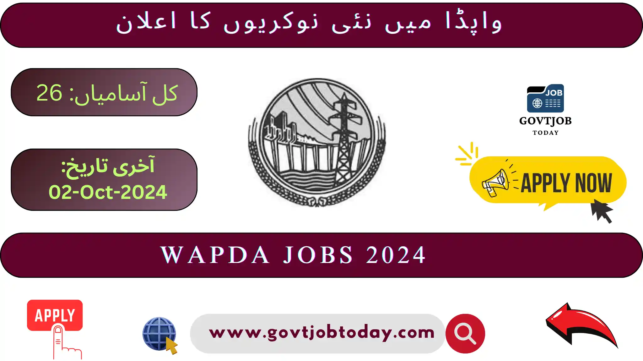 WAPDA Jobs in Pakistan 2024-govtjobtoday.com