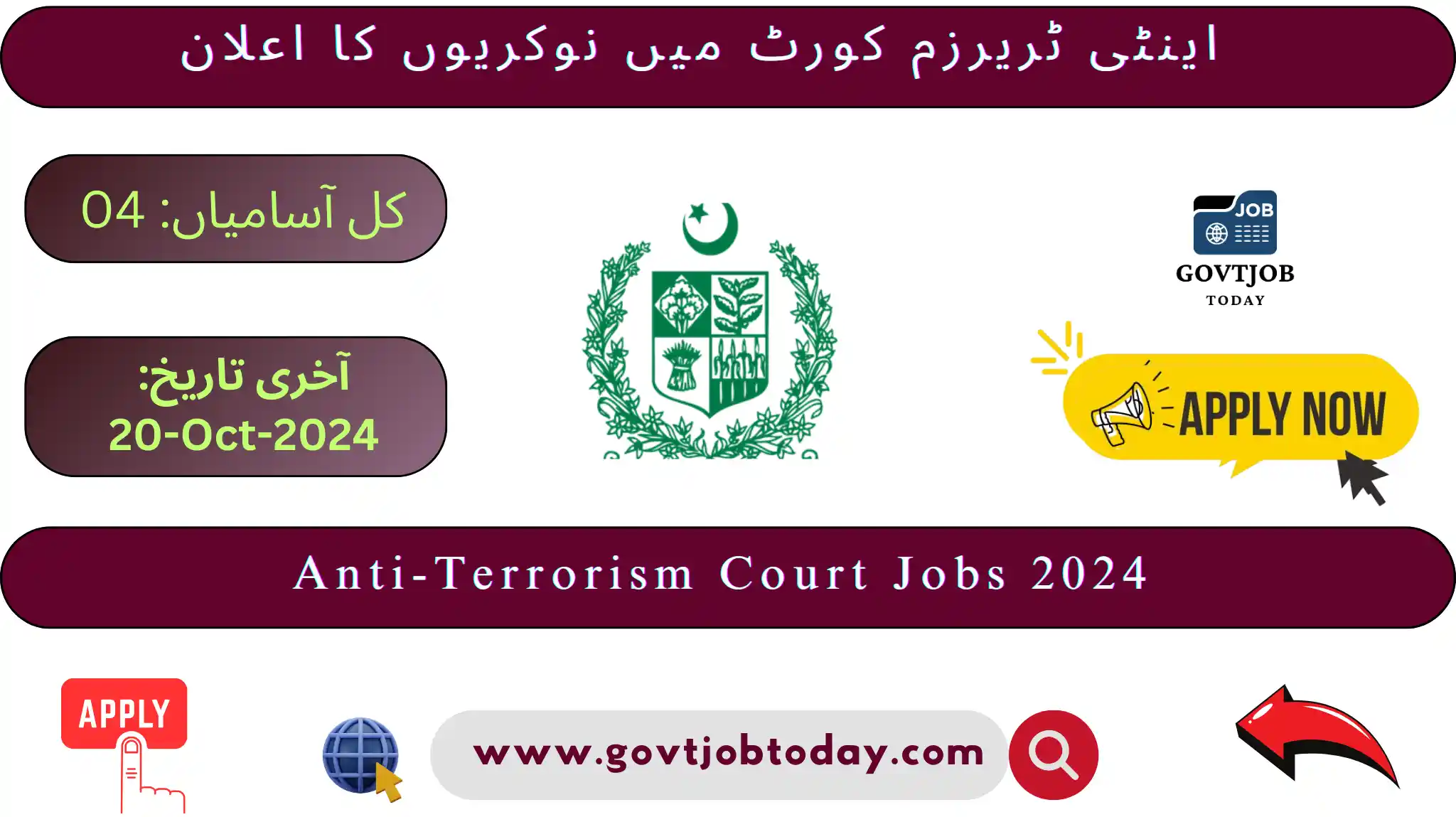 Anti-Terrorism Court Swat ATC Jobs 2024-govtjobtoday.com