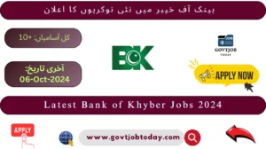 Bank of Khyber Jobs 2024-govtjobtoday.com