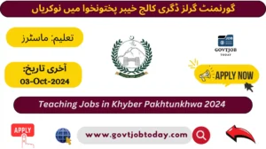 Government Girls Degree College Bara District Khyber Jobs 2024-govtjobtoday.com