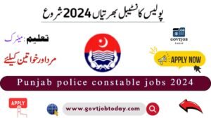 Punjab Police Constable Jobs 2024-govtjobtoday.com