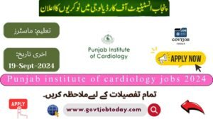 Punjab institute of cardiology jobs 2024-govtjobtoday.com