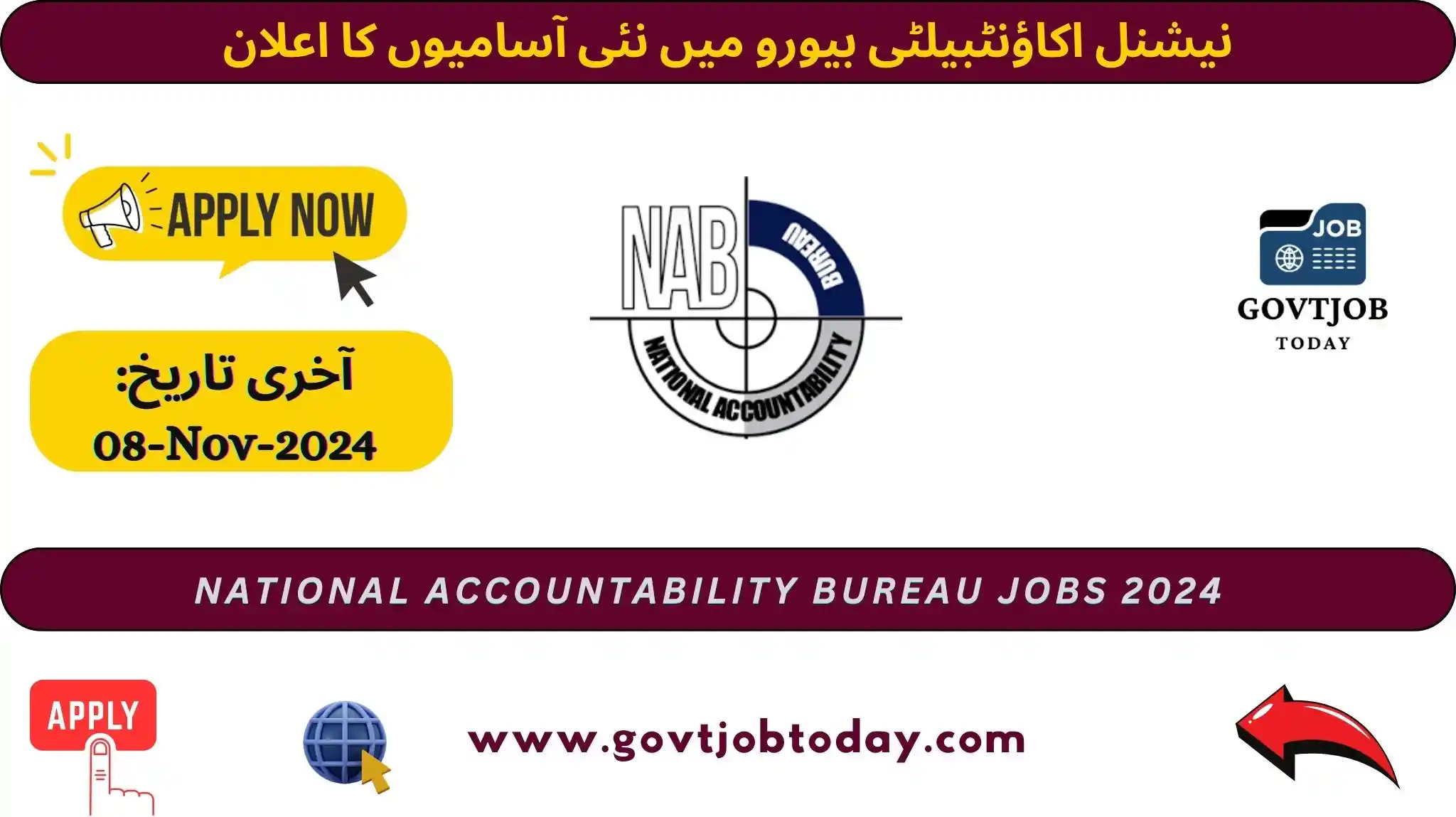 National Accountability Bureau NAB Jobs 2024-govtjobtoday.com