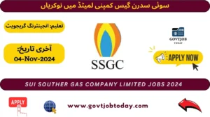 Sui Southern Gas Company Limited SSGCL Jobs 2024-govtjobtoday.com