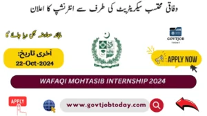 Wafaqi Mohtasib Internship 2024-govtjobtoday.com