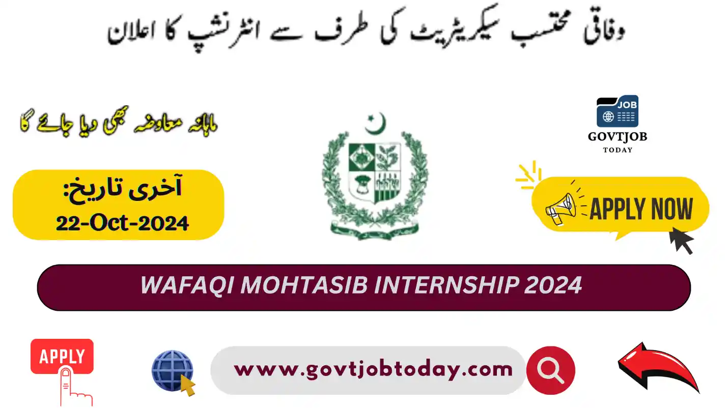 Wafaqi Mohtasib Internship 2024-govtjobtoday.com