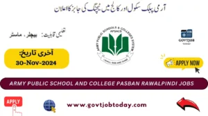 Army Public School And College Pasban Rawalpindi Jobs 2024-govtjobtoday.com