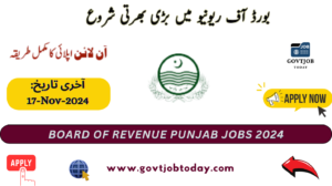 Board Of Revenue Punjab Jobs 2024-govtjobtoday.com