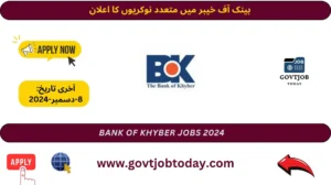 Bank of Khyber BOK Jobs 2024-govtjobtoday.com