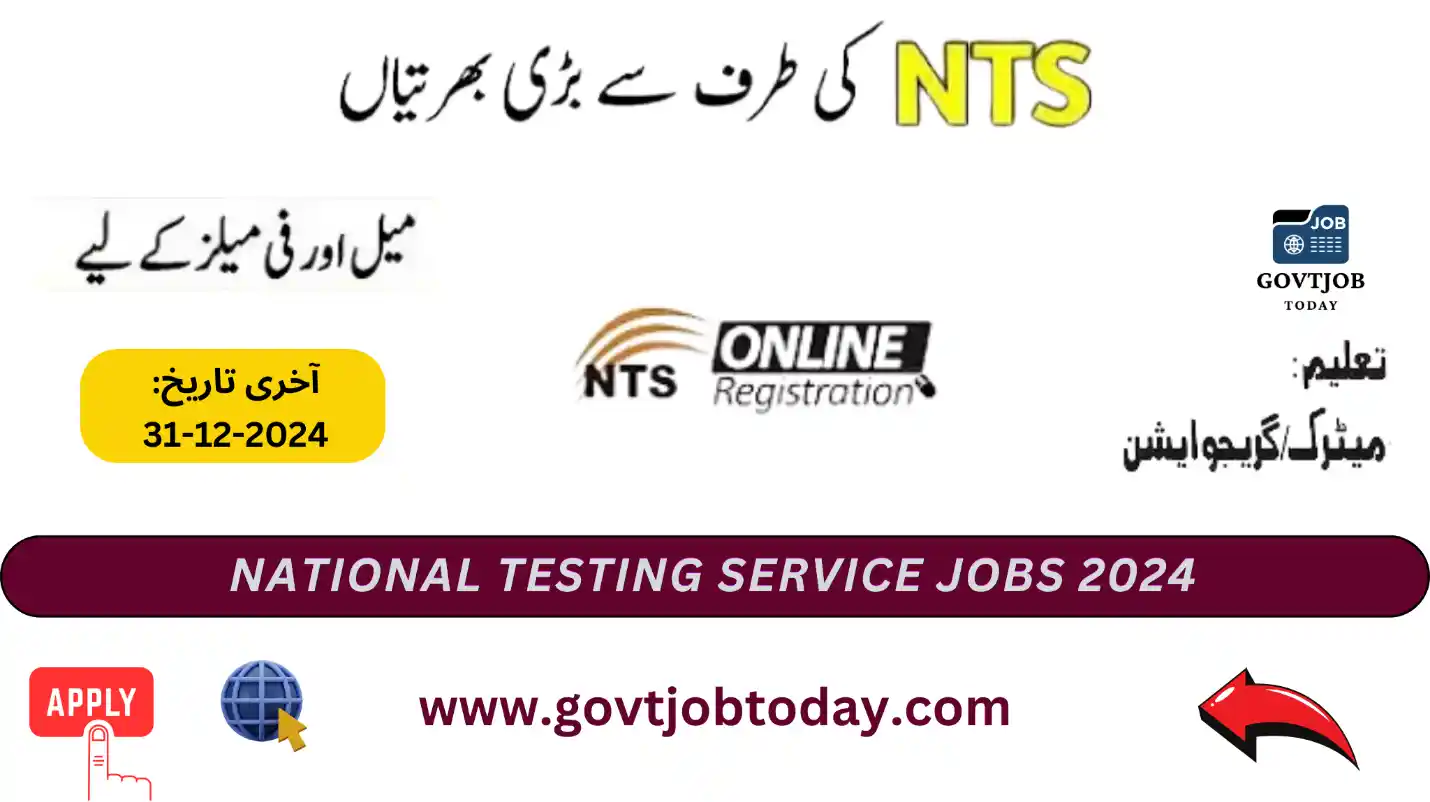 National Testing Service Jobs 2024-govtjobtoday.com