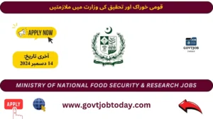 Ministry of National Food & Research Jobs 2024-govtjobtoday.com