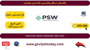 Pakistan Single Window PSW Jobs 2024-govtjobtoday.com