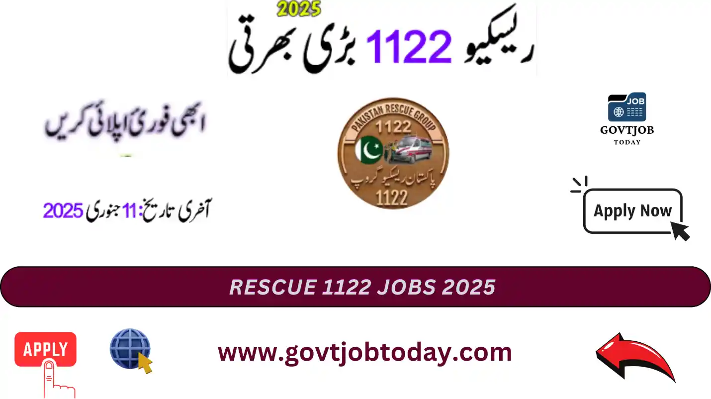 Rescue 1122 Jobs 2025-govtjobtoday.com