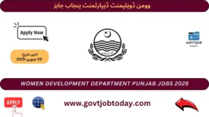 Women Development Department Punjab Jobs 2025-govtjobtoday.com