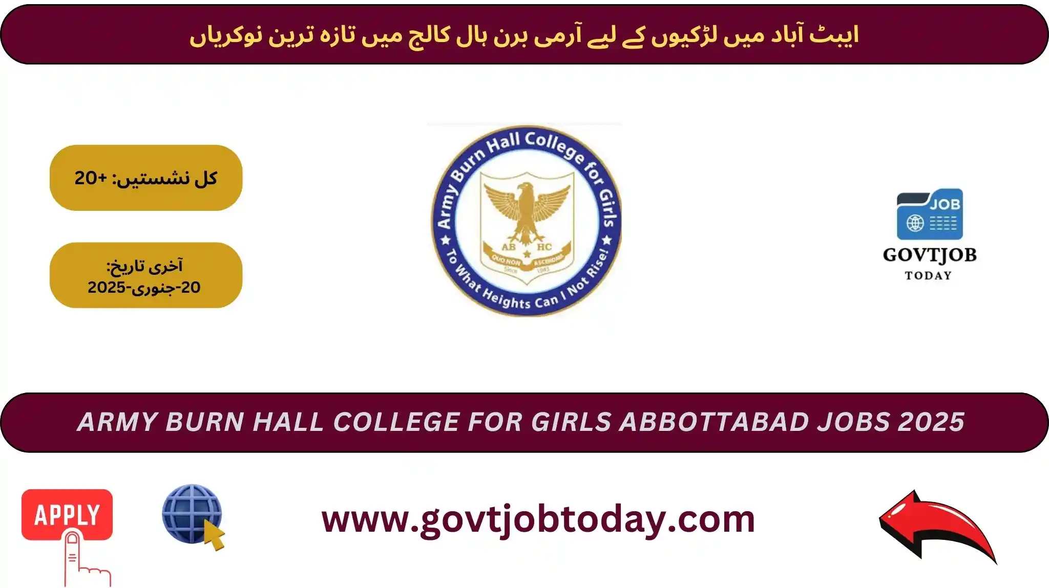 Army Burn Hall College for Girls Abbottabad Jobs 2025-govtjobtoday.com