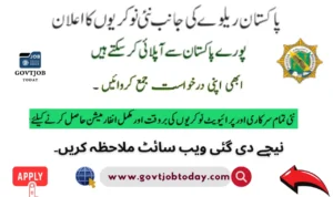 Pakistan Railway Jobs 2025-govtjobtoday.com